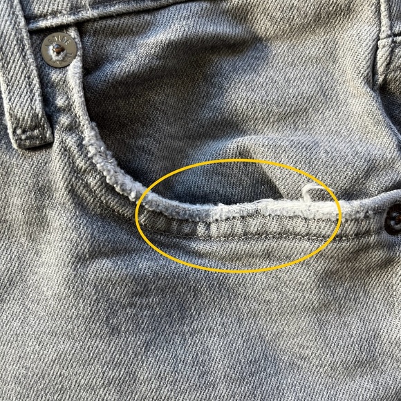 AGOLDE High Rise Slim Ankle Jeans in Gray Size 29 - Picture 9 of 12